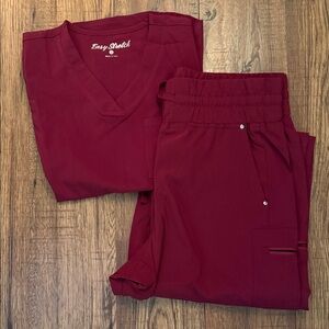 Easy Stretch Women's Wine Scrub Set